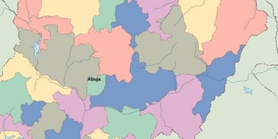 Карта на Нигерия вектор